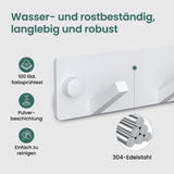 glasvilla Appendiabiti da Parete, Attaccapanni da Muro in Acciaio Inossidabile per Camera da Letto, Ingresso, Cucina, Stalo-04+05