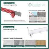 glasvilla Appendiabiti da Parete, Attaccapanni da Muro in Acciaio Inossidabile per Camera da Letto, Ingresso, Cucina, Stalo-04+05