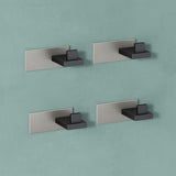 glasvilla Appendiabiti da Parete in Acciaio Inossidabile 304, Attaccapanni da Muro per Camera da Letto, Ingresso, Cucina, Stalo-06+Stalo-07