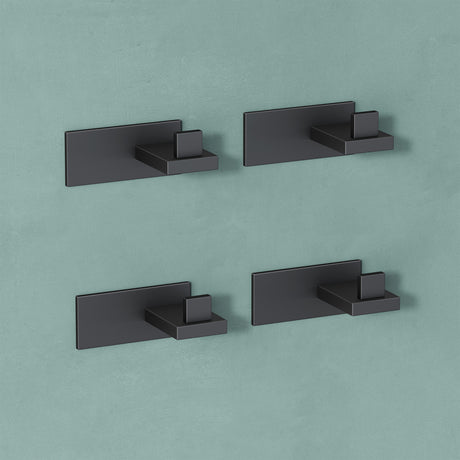 glasvilla Appendiabiti da Parete in Acciaio Inossidabile 304, Attaccapanni da Muro per Camera da Letto, Ingresso, Cucina, Stalo-06+Stalo-07