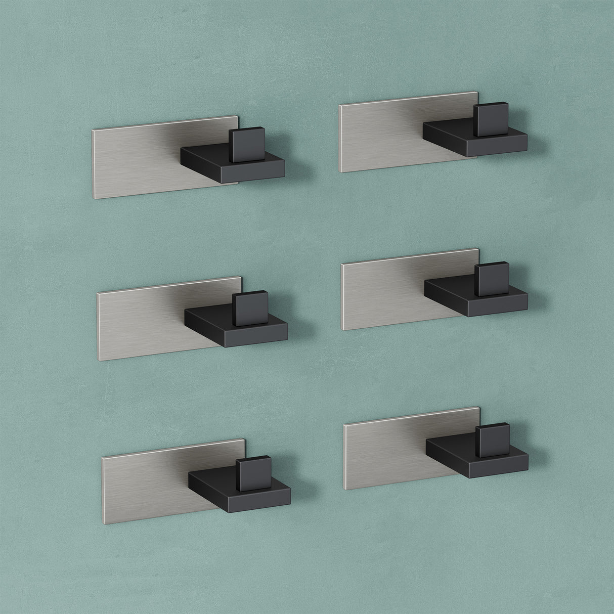 glasvilla Appendiabiti da Parete in Acciaio Inossidabile 304, Attaccapanni da Muro per Camera da Letto, Ingresso, Cucina, Stalo-06+Stalo-07