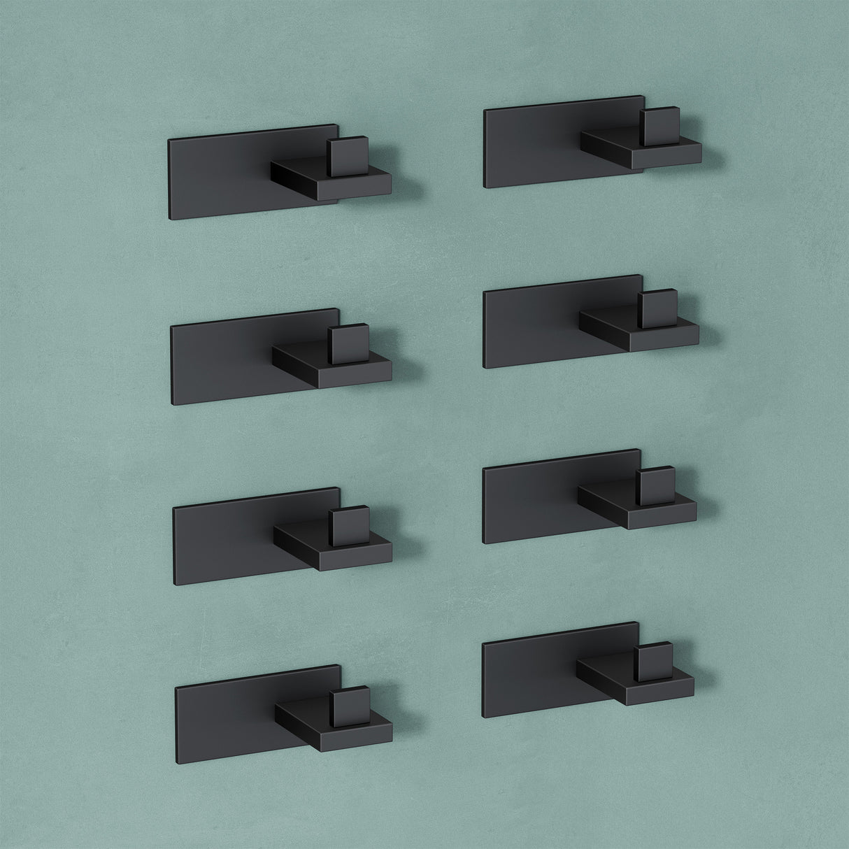 glasvilla Appendiabiti da Parete in Acciaio Inossidabile 304, Attaccapanni da Muro per Camera da Letto, Ingresso, Cucina, Stalo-06+Stalo-07