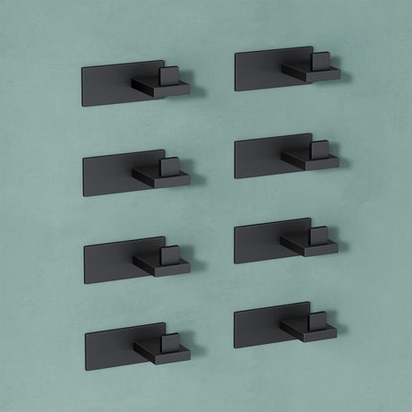 glasvilla Appendiabiti da Parete in Acciaio Inossidabile 304, Attaccapanni da Muro per Camera da Letto, Ingresso, Cucina, Stalo-06+Stalo-07