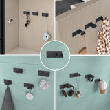 glasvilla Appendiabiti da Parete in Acciaio Inossidabile 304, Attaccapanni da Muro per Camera da Letto, Ingresso, Cucina, Stalo-06+Stalo-07