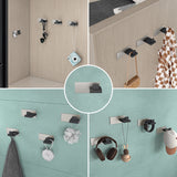 glasvilla Appendiabiti da Parete in Acciaio Inossidabile 304, Attaccapanni da Muro per Camera da Letto, Ingresso, Cucina, Stalo-06+Stalo-07