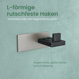 glasvilla Appendiabiti da Parete in Acciaio Inossidabile 304, Attaccapanni da Muro per Camera da Letto, Ingresso, Cucina, Stalo-06+Stalo-07