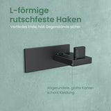 glasvilla Appendiabiti da Parete in Acciaio Inossidabile 304, Attaccapanni da Muro per Camera da Letto, Ingresso, Cucina, Stalo-06+Stalo-07