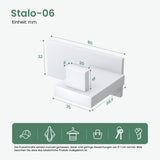 glasvilla Appendiabiti da Parete in Acciaio Inossidabile 304, Attaccapanni da Muro per Camera da Letto, Ingresso, Cucina, Stalo-06+Stalo-07