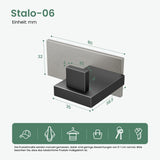 glasvilla Appendiabiti da Parete in Acciaio Inossidabile 304, Attaccapanni da Muro per Camera da Letto, Ingresso, Cucina, Stalo-06+Stalo-07