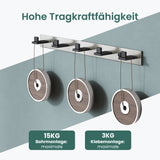 glasvilla Appendiabiti da Parete in Acciaio Inossidabile 304, Attaccapanni da Muro per Camera da Letto, Ingresso, Cucina, Stalo-06+Stalo-07