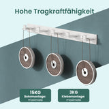 glasvilla Appendiabiti da Parete in Acciaio Inossidabile 304, Attaccapanni da Muro per Camera da Letto, Ingresso, Cucina, Stalo-06+Stalo-07