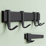 glasvilla Patère à visser ou à coller, porte-manteau en aluminium, patère murale Stalo-12