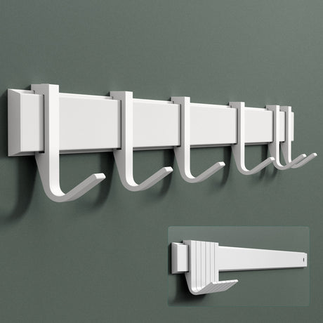 glasvilla Patère à visser ou à coller, porte-manteau en aluminium, patère murale Stalo-12