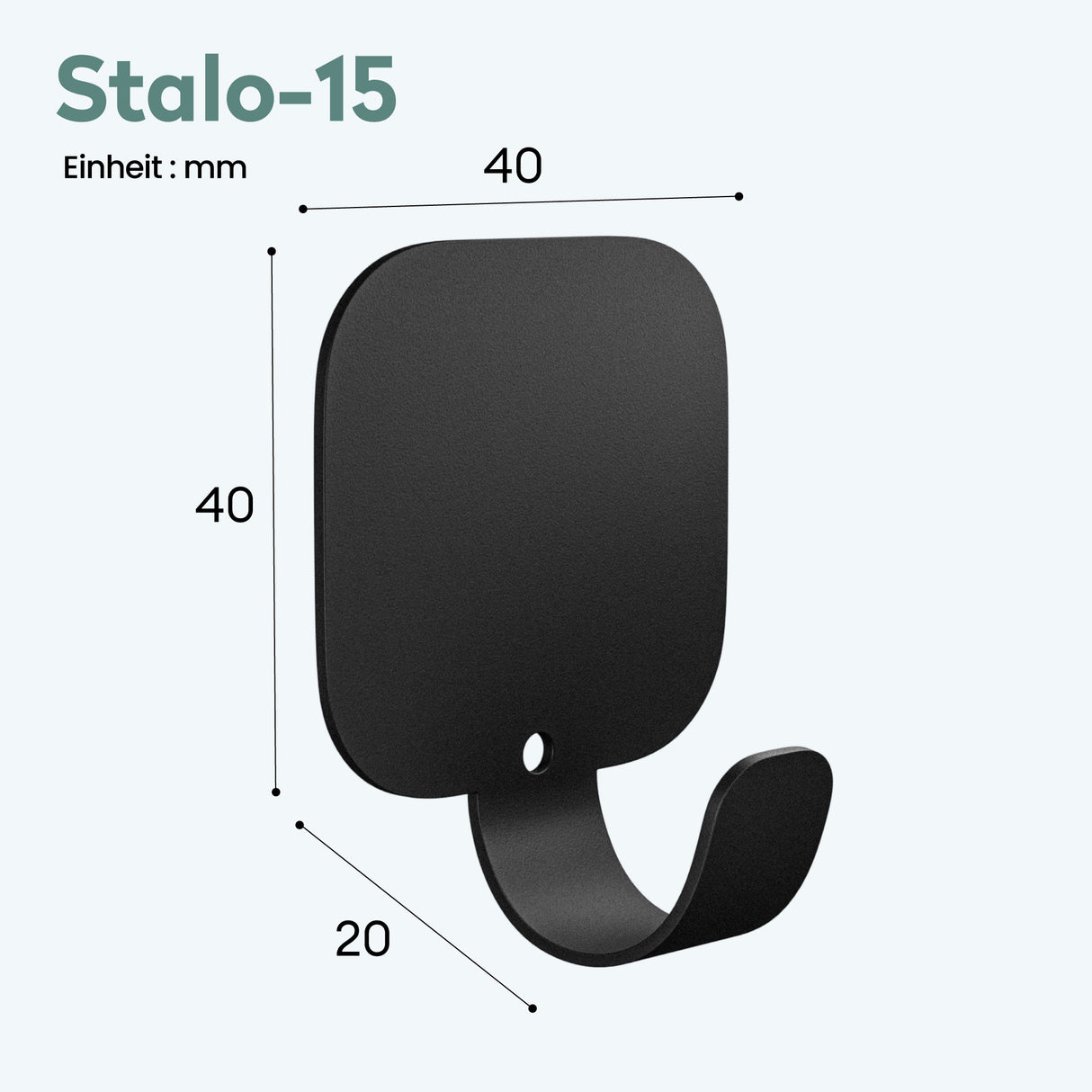 glasvilla Ganci da Parete in Lega di Alluminio, Attaccapanni da Muro 4pcs per Camera da Letto, Ingresso, Cucina, Stalo-15