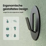 glasvilla Patères murales 4 pièces en alliage d'aluminium Patère de porte-manteau Crochets de porte-manteau Stalo-16