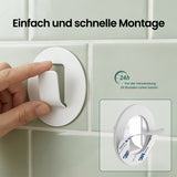 glasvilla Patères murales 4 pièces en alliage d'aluminium Patère de porte-manteau Crochets de porte-manteau Stalo-16