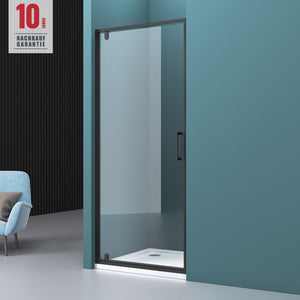 Porte de douche Glasvilla, porte de niche, cabine de douche, porte pivotante de niche, paroi de douche, verre clair 8 mm, verre de sécurité trempé avec nano-revêtement Teramo61K