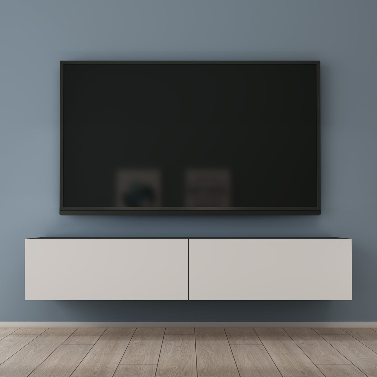 glasvilla Table TV Meuble TV Poignée Dissimulée avec Fermeture en Douceur Meuble Mural Bas pour Salon Fernsehschrank02
