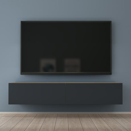 glasvilla Fernsehtisch Fernsehschrank TV Schrank Verdeckter Griff mit Soft-Close Lowboard Hängeschrank für Wohnzimmer Fernsehschrank02