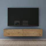 glasvilla Table TV Meuble TV Poignée Dissimulée avec Fermeture en Douceur Meuble Mural Bas pour Salon Fernsehschrank02