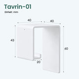 glasvilla Crochet porte-serviette sans perçage, crochet adhésif, support pour serviettes de bain, crochets muraux pour salle de bain et cuisine, Tavrin-01
