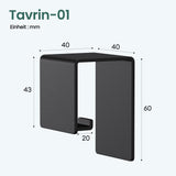 glasvilla Crochet porte-serviette sans perçage, crochet adhésif, support pour serviettes de bain, crochets muraux pour salle de bain et cuisine, Tavrin-01