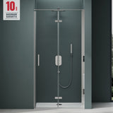 glasvilla Duschtür Nischentür dusche Duschabtrennung Duschkabine Duschwand 8mm Klarglas ESG-Sicherheitsglas mit Nanobeschichtung Teramo37K