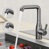 glasvilla Rubinetto per Cucina, 2 Modalità con Doccetta Estraibile, Rubinetto Lavello Cucina in Acciaio Inossidabile 304 con Cartuccia Ceramica, Tubi e Accesorri, Turnix-04