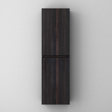 Armoire latérale de salle de bain Glasvilla avec 2 portes et 4 compartiments Étagère de salle de bain Armoire polyvalente Armoire de salle de bain LTH: 35x20x120 cm Verona