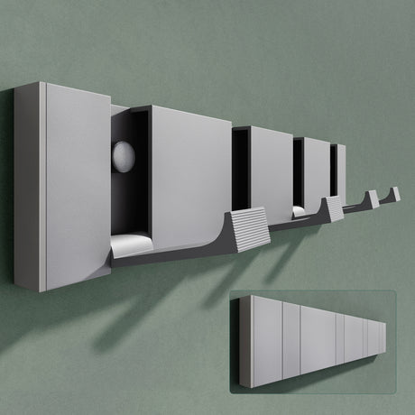 Glasvilla Design – Ganchos de pared sin taladro de acero inoxidable Stalo-04/05 (montaje adhesivo)