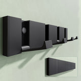 glasvilla Kleiderhaken Wandgarderobe Wandhaken aus Aluminium Garderobe mit 4 klappbaren Haken Garderobenleiste Garderobenhaken Stalo-01
