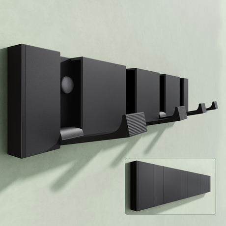 Glasvilla Design – Ganchos de pared sin taladro de acero inoxidable Stalo-04/05 (montaje adhesivo)