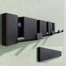glasvilla Kleiderhaken Wandgarderobe Wandhaken aus Aluminium Garderobe mit 4 klappbaren Haken Garderobenleiste Garderobenhaken Stalo-01