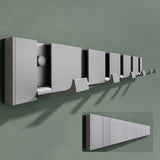 glasvilla Kleiderhaken Wandgarderobe Wandhaken aus Aluminium Garderobe mit 4 klappbaren Haken Garderobenleiste Garderobenhaken Stalo-01