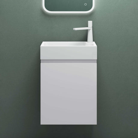 Ensemble de meubles de salle de bain Glasvilla Meubles de salle de bain composés d'un lavabo blanc et d'un meuble sous-vasque LTH : 46x26x63cm Pisa02