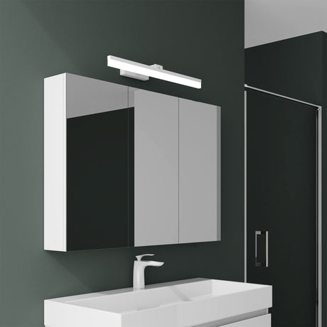 glasvilla Spiegelschrank Bad mit Beleuchtung Badschrank mit SpiegellampeSpiegelleuchte 180° Drehbar LED Badlampe Luxaris