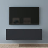 glasvilla Table TV Meuble TV Poignée Dissimulée avec Fermeture en Douceur Meuble Mural Bas pour Salon Fernsehschrank02