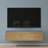 glasvilla Table TV Meuble TV Poignée Dissimulée avec Fermeture en Douceur Meuble Mural Bas pour Salon Fernsehschrank02