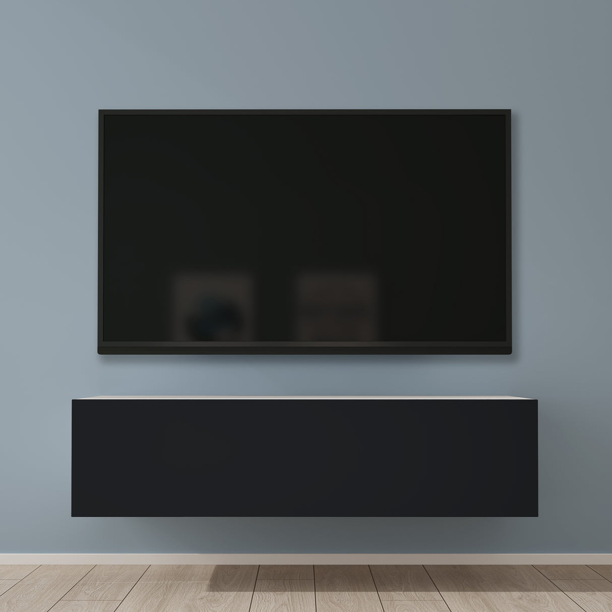 glasvilla Table TV Meuble TV Poignée Dissimulée avec Fermeture en Douceur Meuble Mural Bas pour Salon Fernsehschrank02