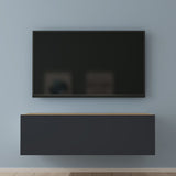 glasvilla Table TV Meuble TV Poignée Dissimulée avec Fermeture en Douceur Meuble Mural Bas pour Salon Fernsehschrank02