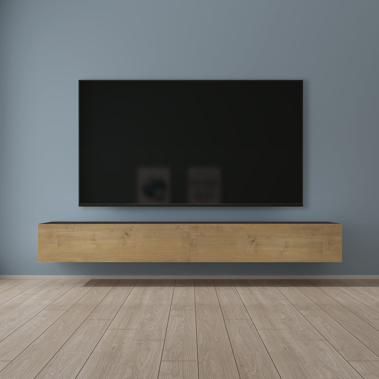 glasvilla Table TV Meuble TV Poignée Dissimulée avec Fermeture en Douceur Meuble Mural Bas pour Salon Fernsehschrank02