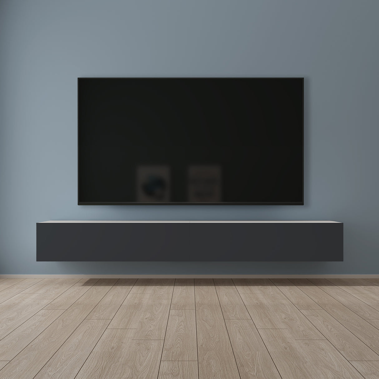 glasvilla Table TV Meuble TV Poignée Dissimulée avec Fermeture en Douceur Meuble Mural Bas pour Salon Fernsehschrank02