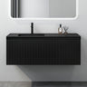glasvilla Mobile Bagno Sospeso 120cm Mobiletto da Bagno con Cassetto di Soft-close Mobile da Bagno Include Lavabo Marmo fuso Santa
