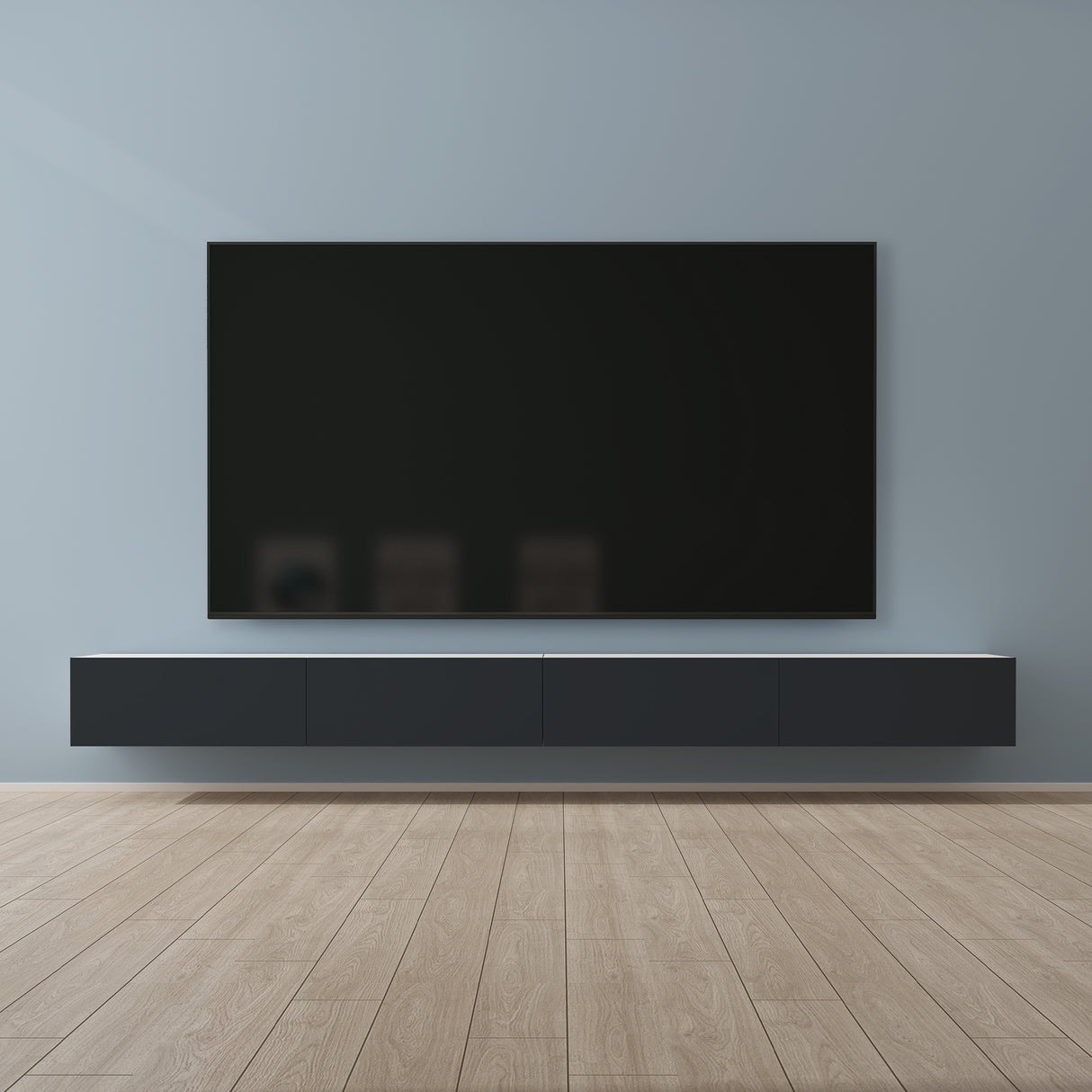 glasvilla Table TV Meuble TV Poignée Dissimulée avec Fermeture en Douceur Meuble Mural Bas pour Salon Fernsehschrank02