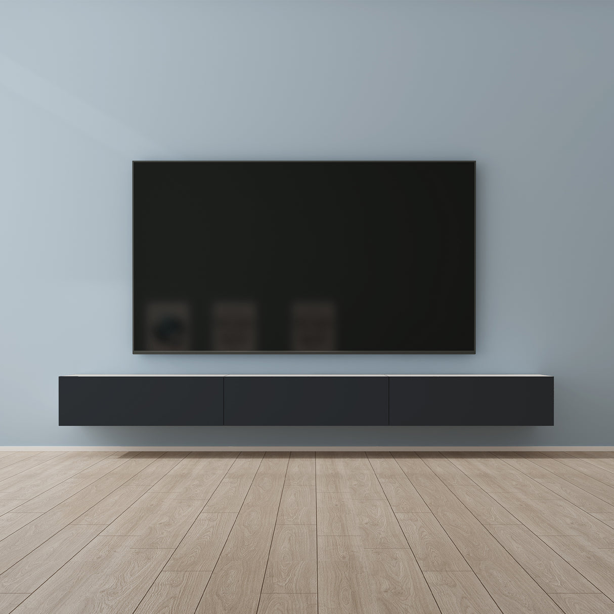 glasvilla Table TV Meuble TV Poignée Dissimulée avec Fermeture en Douceur Meuble Mural Bas pour Salon Fernsehschrank02