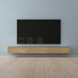 glasvilla Table TV Meuble TV Poignée Dissimulée avec Fermeture en Douceur Meuble Mural Bas pour Salon Fernsehschrank02