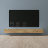 glasvilla Table TV Meuble TV Poignée Dissimulée avec Fermeture en Douceur Meuble Mural Bas pour Salon Fernsehschrank02