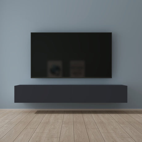 glasvilla Fernsehtisch Fernsehschrank TV Schrank Verdeckter Griff mit Soft-Close Lowboard Hängeschrank für Wohnzimmer Fernsehschrank02