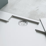 Receveur de douche en verre Villa Receveur de douche en fonte minérale Receveur carré en fonte minérale Geoma04