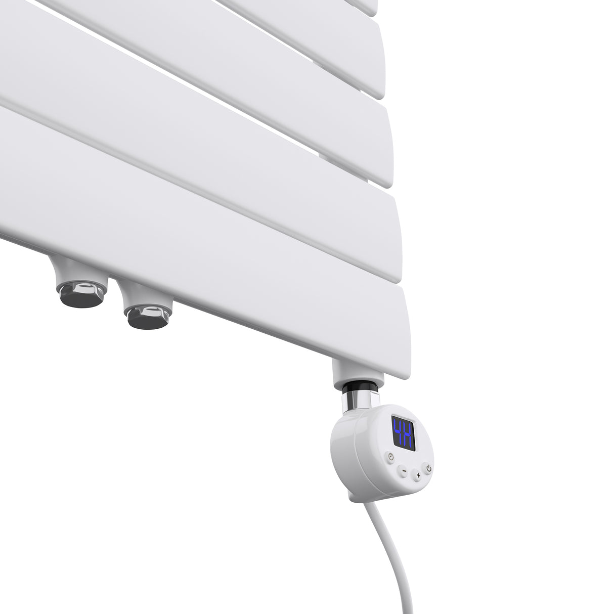 Élément chauffant Glasvilla avec thermostat, élément chauffant électrique avec écran LCD, cartouche chauffante en acier inoxydable, élément chauffant pour radiateurs de salle de bain, sèche-serviettes